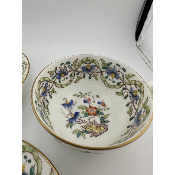 Vintage Chintz Floral Pattern Bone China Tea Cup/Saucer/Plate Set Maybe Japanese - Picture 8 of 10